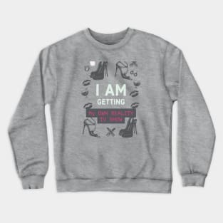 Fasbytes Reality I am My own reality TV Show Pink Crewneck Sweatshirt